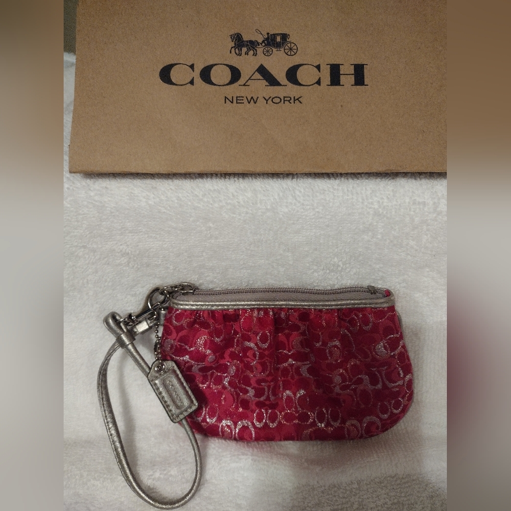 Coach Signature Wristlet